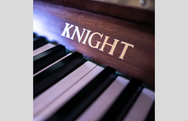 Knight Satin Mahogany K10 Upright Piano, Used - All Inclusive Premium Package (SN:812773) - Image 6